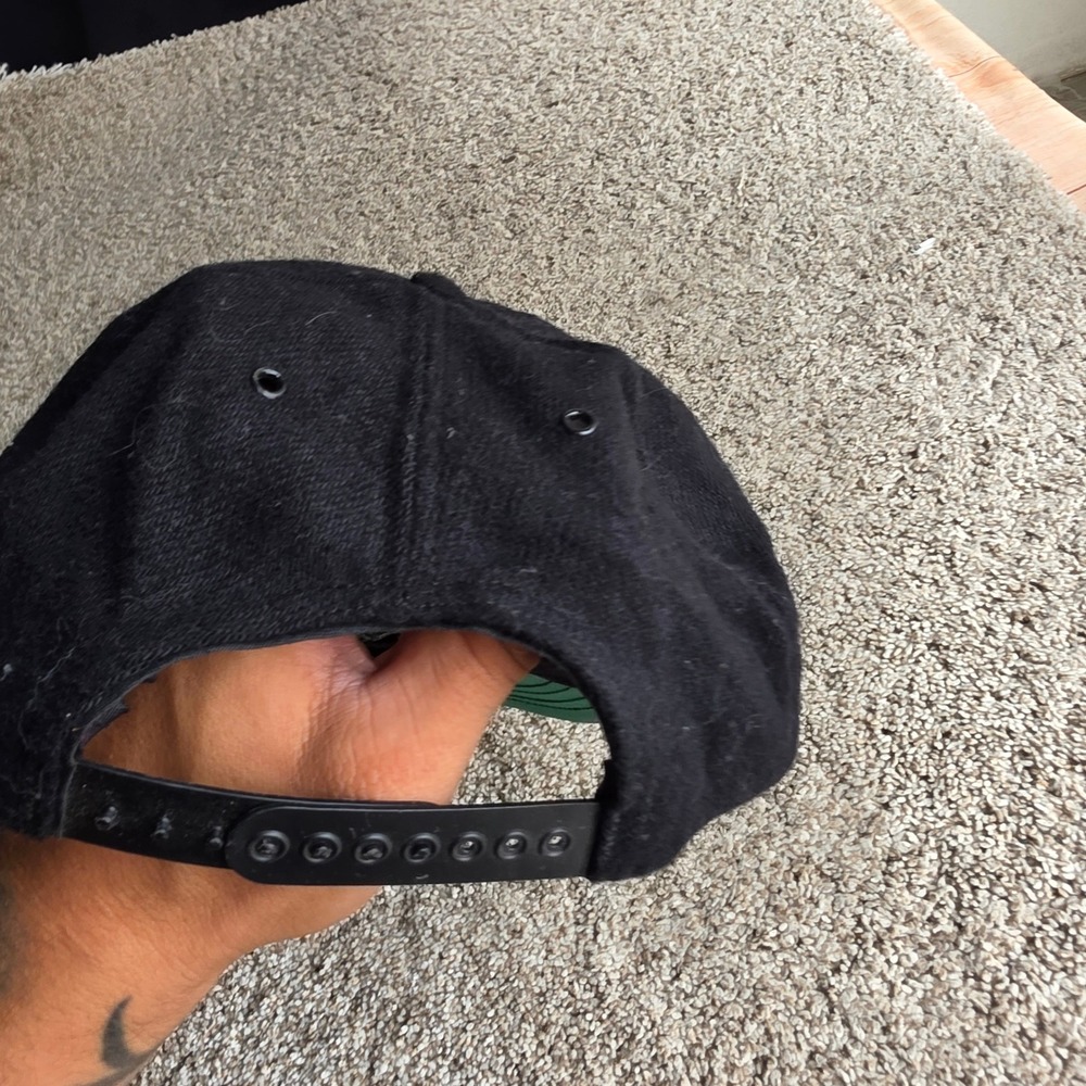 VINTAGE MTV Music Television Hat Mens OSFA Wool Blend Snapback Black 90s Retro - Picture 4 of 8